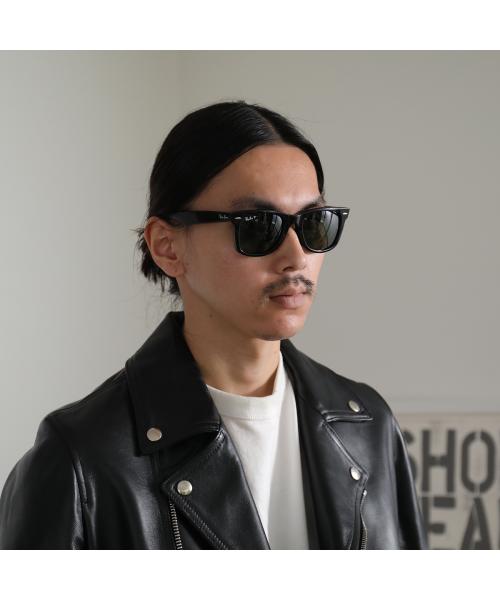 レイバン Ray-Ban Ray-Ban サングラス WAYFARER RB2140-F 偏光レンズ （901/58/BLACK/GREEN） 901/58/BLACK/GREEN