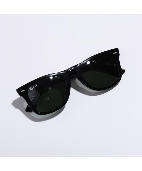 レイバン Ray-Ban Ray-Ban サングラス WAYFARER RB2140-F 偏光レンズ （901/58/BLACK/GREEN） 901/58/BLACK/GREEN