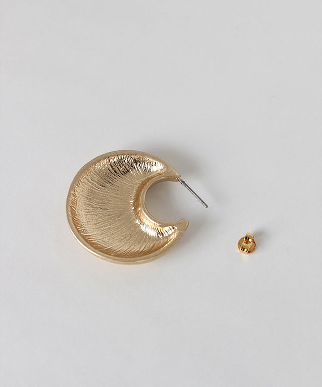 ラス RASW クレセントプレートピアス （シルバー） シルバー