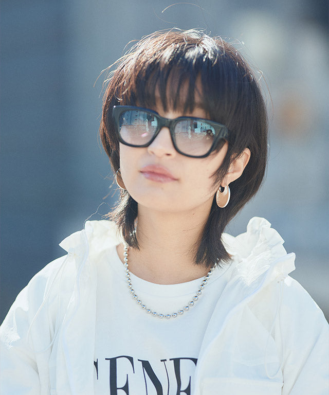 ラス RASW クレセントプレートピアス （シルバー） シルバー