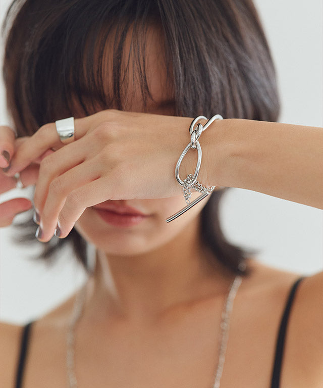ラス RASW ノットデザインブレスレット （シルバー） シルバー