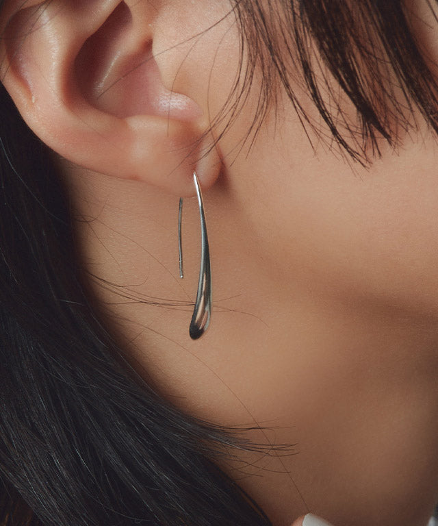 ラス RASW silver925フックピアス （シルバー） シルバー