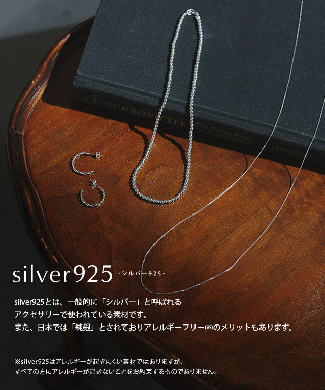 ラス RASW silver925フックピアス （シルバー） シルバー