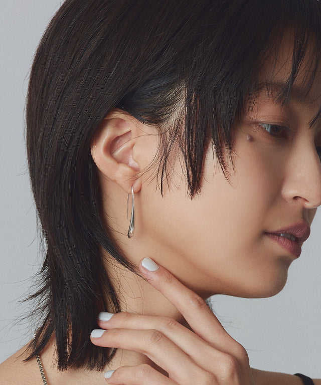 ラス RASW silver925フックピアス （シルバー） シルバー