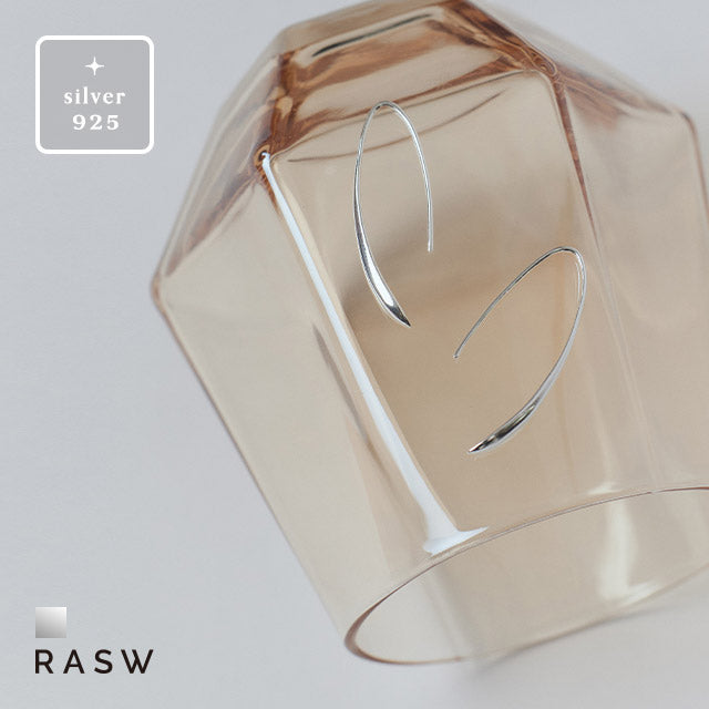 ラス RASW silver925フックピアス （シルバー） シルバー