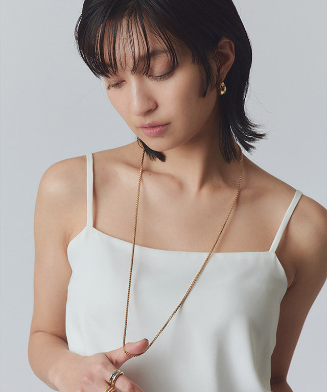 ラス RASW ボックスチェーンミドルネックレス （シルバー） シルバー