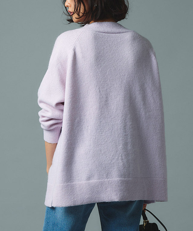 ラス RASW モヘア混Vネックニット