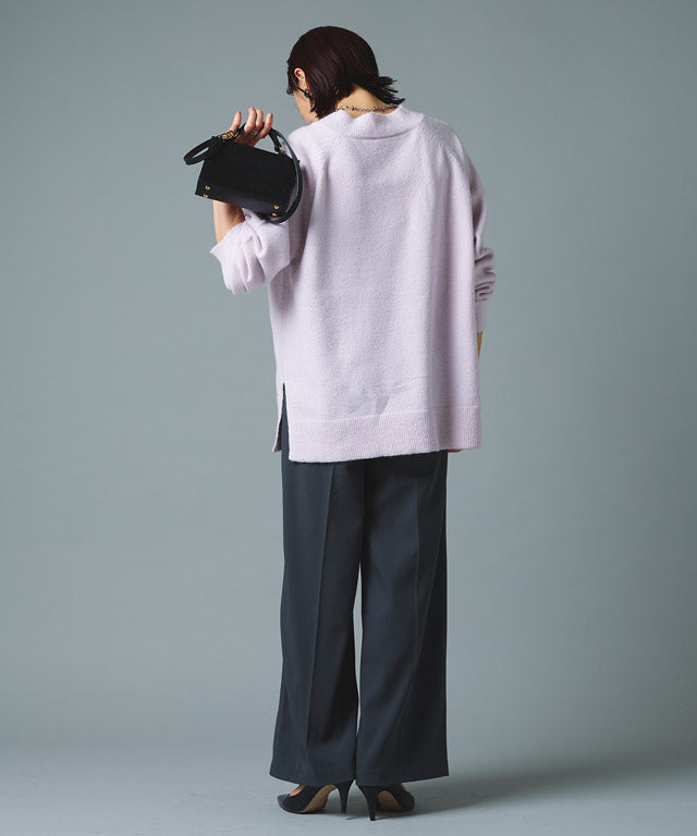 ラス RASW モヘア混Vネックニット