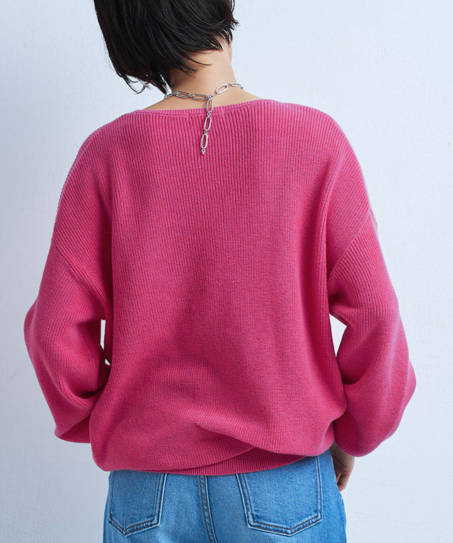 ラス RASW 綿100%クルーネックニット