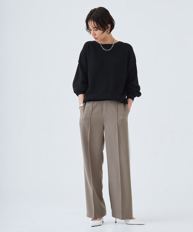 ラス RASW 綿100%クルーネックニット