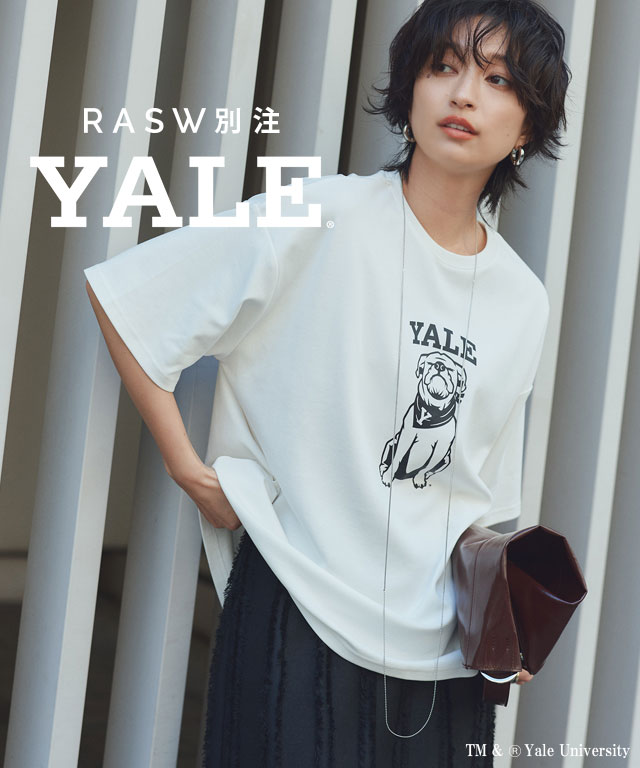 ラス RASW 別注YALEドッグオーバーTシャツ （オフホワイト） オフホワイト