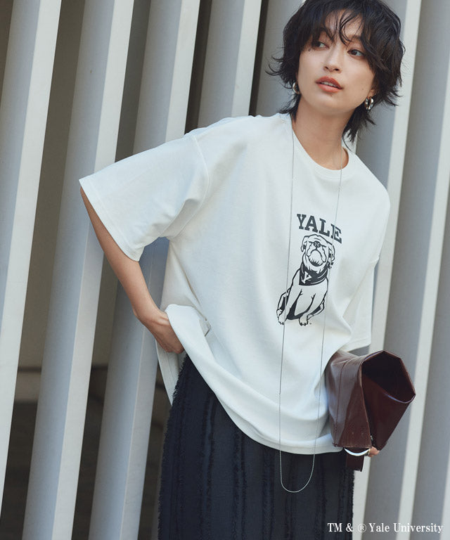 ラス RASW 別注YALEドッグオーバーTシャツ （オフホワイト） オフホワイト
