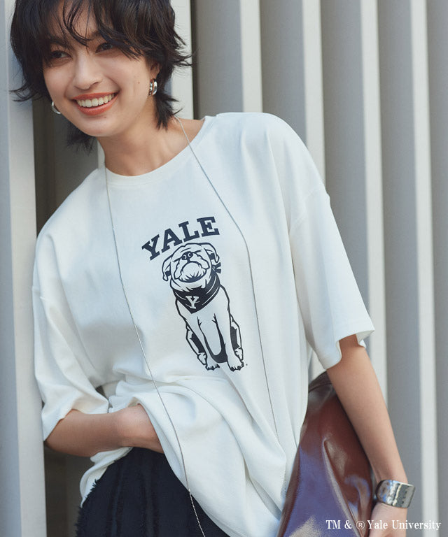 ラス RASW 別注YALEドッグオーバーTシャツ （オフホワイト） オフホワイト