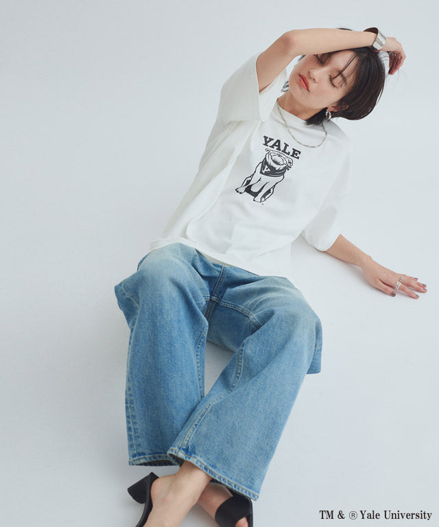 ラス RASW 別注YALEドッグオーバーTシャツ （オフホワイト） オフホワイト