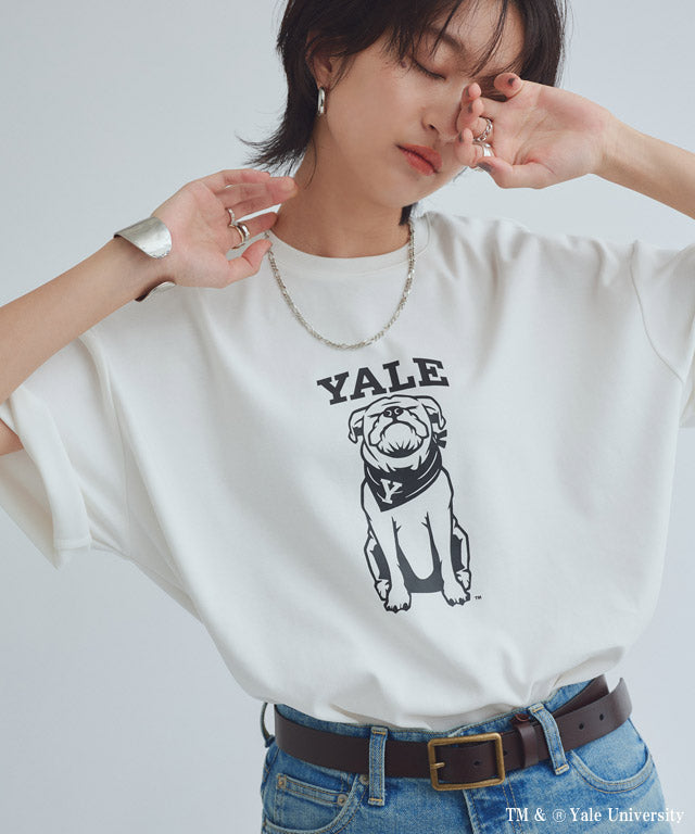 ラス RASW 別注YALEドッグオーバーTシャツ （オフホワイト） オフホワイト