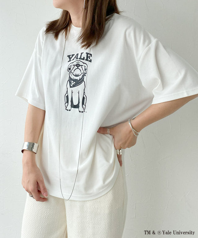 ラス RASW 別注YALEドッグオーバーTシャツ （オフホワイト） オフホワイト