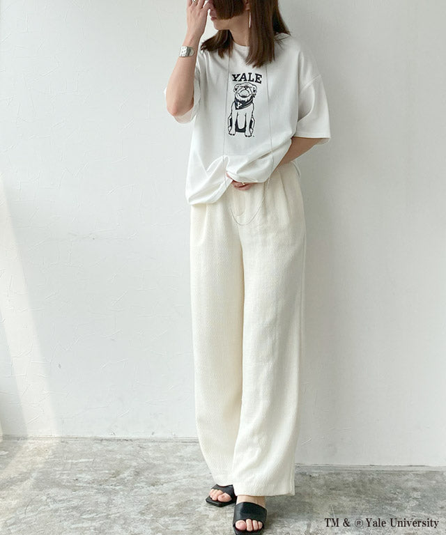 ラス RASW 別注YALEドッグオーバーTシャツ （オフホワイト） オフホワイト