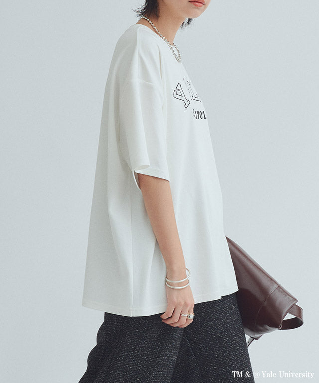 ラス RASW 別注YALEロゴオーバーTシャツ （オフホワイト） オフホワイト