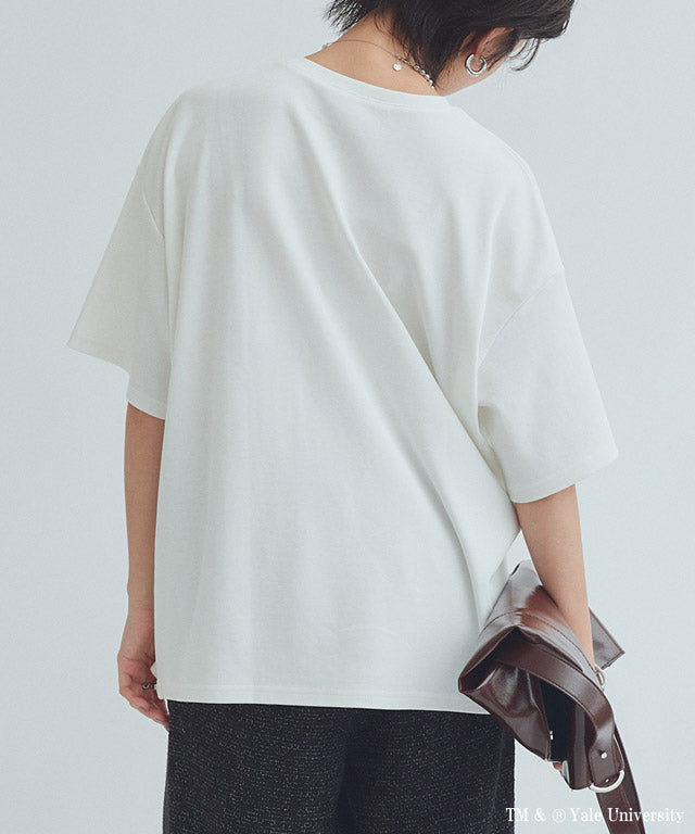 ラス RASW 別注YALEロゴオーバーTシャツ （オフホワイト） オフホワイト
