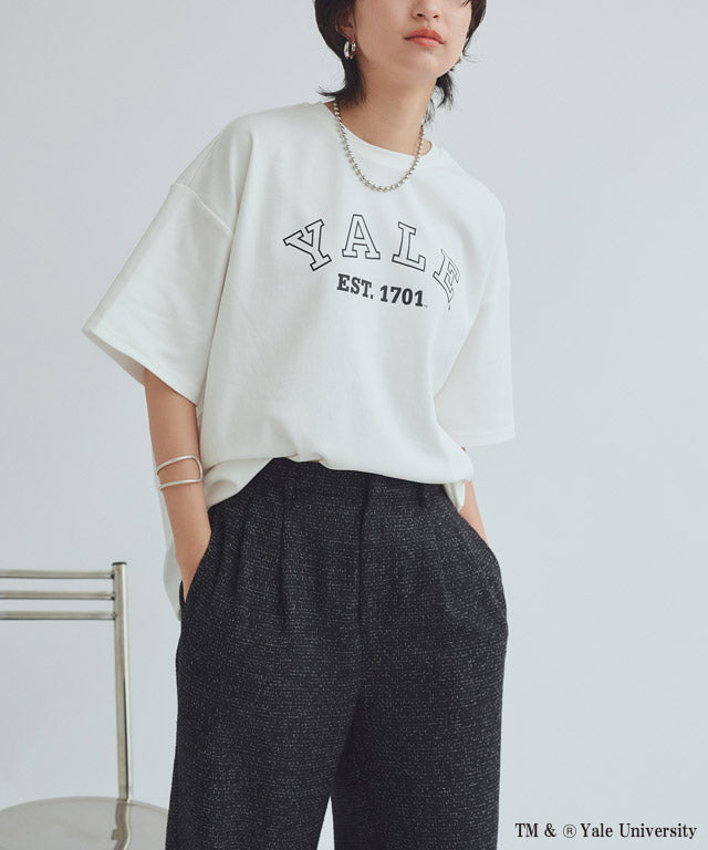 ラス RASW 別注YALEロゴオーバーTシャツ （オフホワイト） オフホワイト