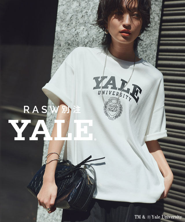 ラス RASW 別注YALEエンブレムオーバーTシャツ （オフホワイト） オフホワイト
