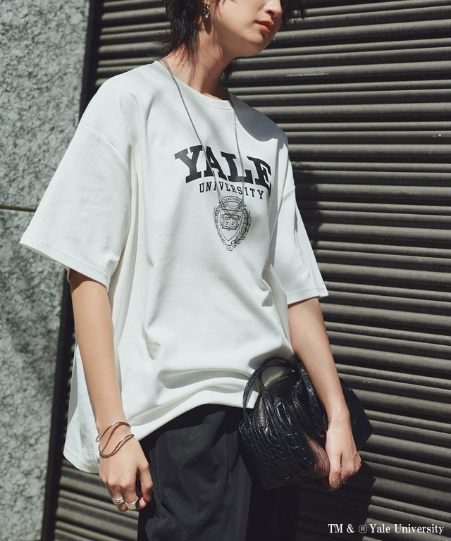 ラス RASW 別注YALEエンブレムオーバーTシャツ （オフホワイト） オフホワイト