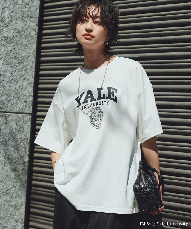 ラス RASW 別注YALEエンブレムオーバーTシャツ （オフホワイト） オフホワイト