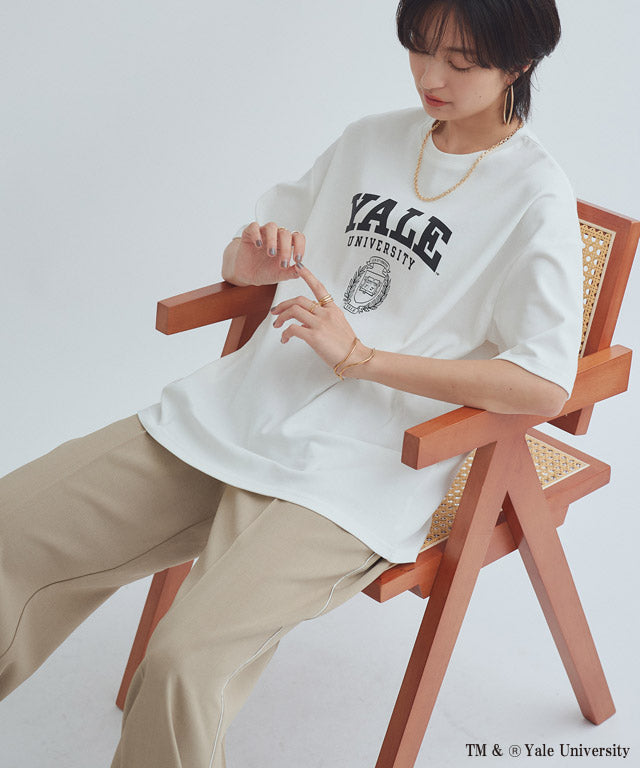 ラス RASW 別注YALEエンブレムオーバーTシャツ （オフホワイト） オフホワイト