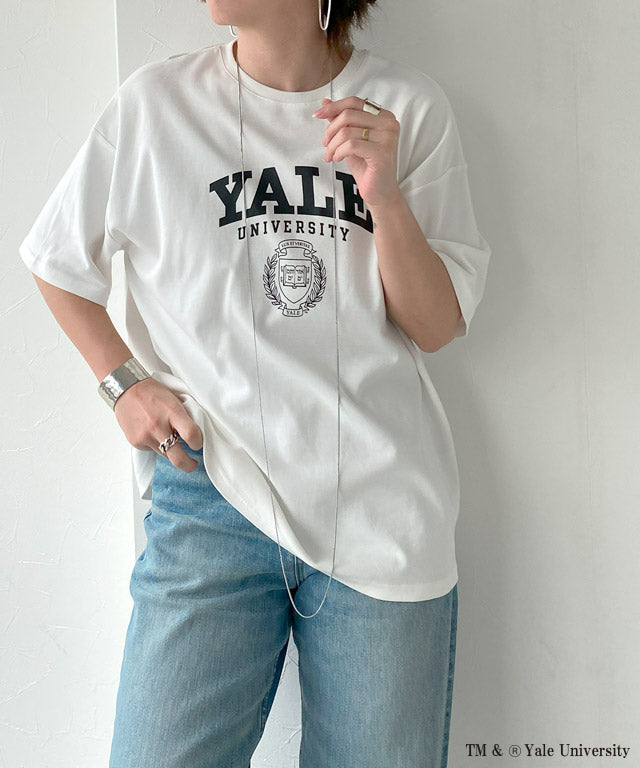 ラス RASW 別注YALEエンブレムオーバーTシャツ （オフホワイト） オフホワイト