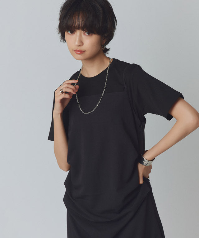 ラス RASW ドレープタックキャミワンピース （ブラック） ブラック