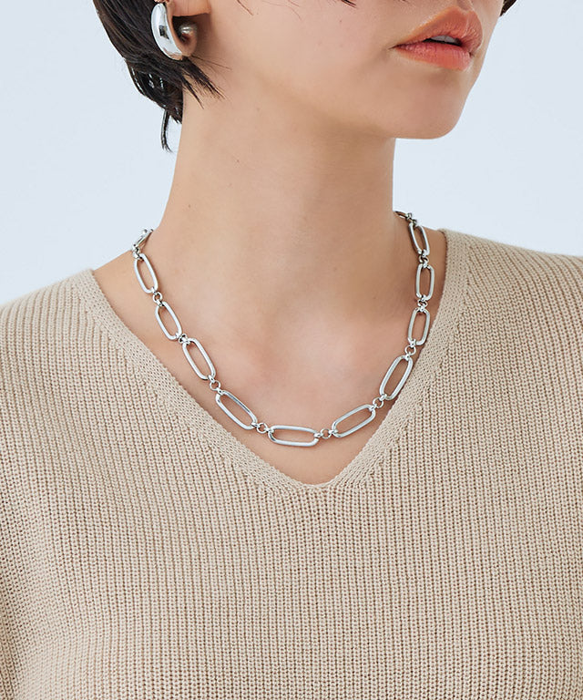 ラス RASW 綿100％Vネックニット