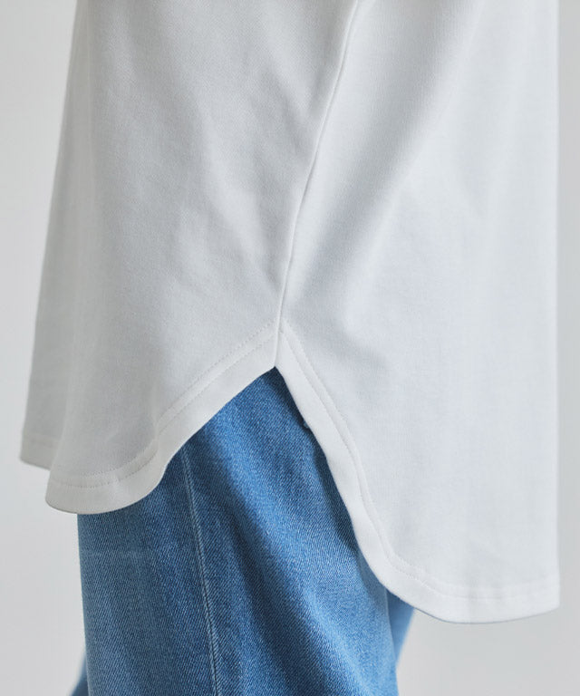 ラス RASW コーマコットンベーシックロングスリーブTシャツ （オフホワイト） オフホワイト