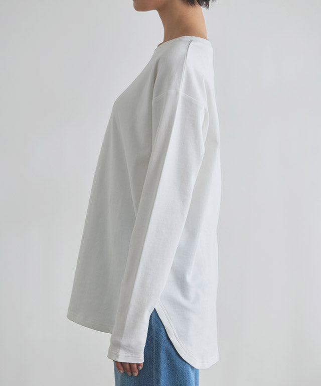 ラス RASW コーマコットンベーシックロングスリーブTシャツ （オフホワイト） オフホワイト