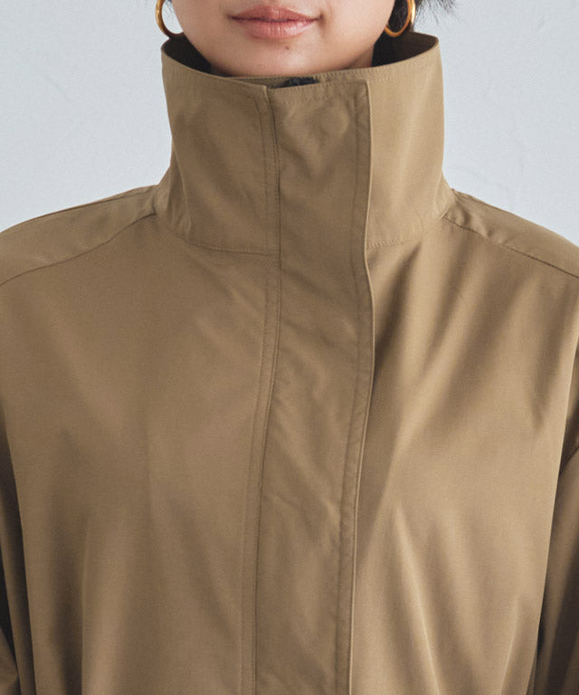 ラス RASW スタンドカラーロングライトコート （グレージュ） グレージュ