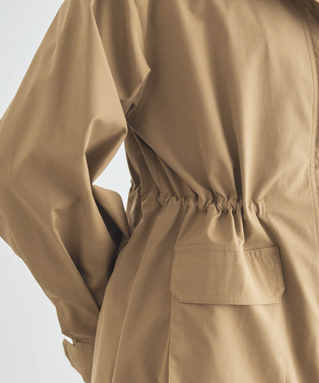 ラス RASW スタンドカラーロングライトコート （グレージュ） グレージュ