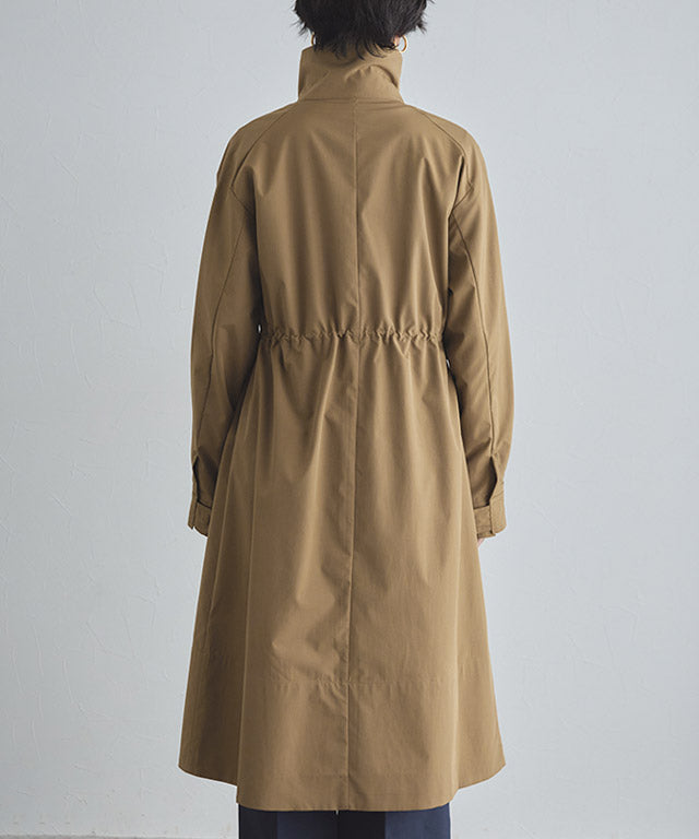 ラス RASW スタンドカラーロングライトコート （グレージュ） グレージュ
