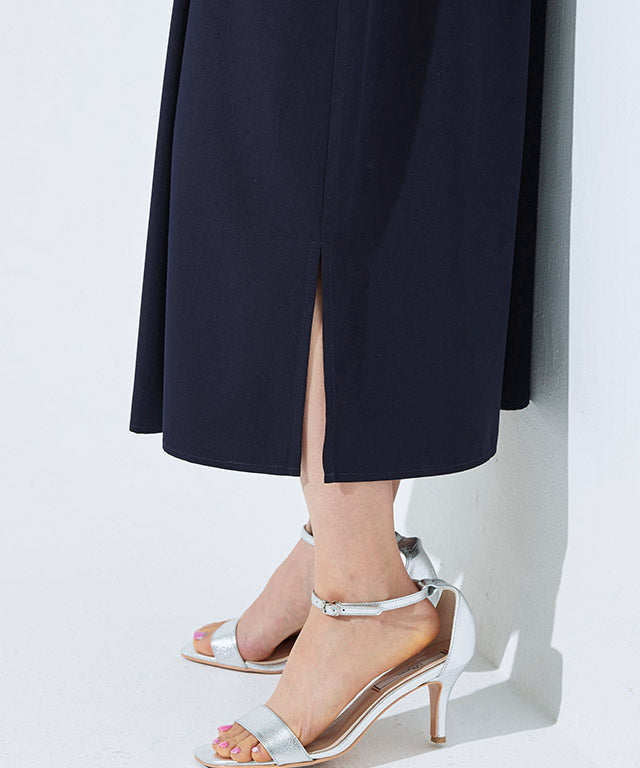 RASW Gold Button Long Shirt Dress