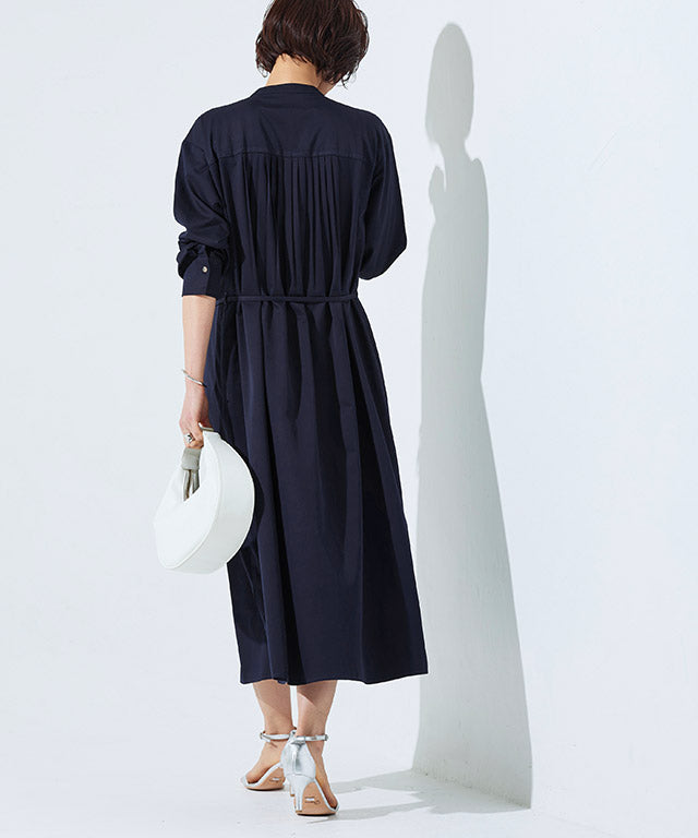 RASW Gold Button Long Shirt Dress