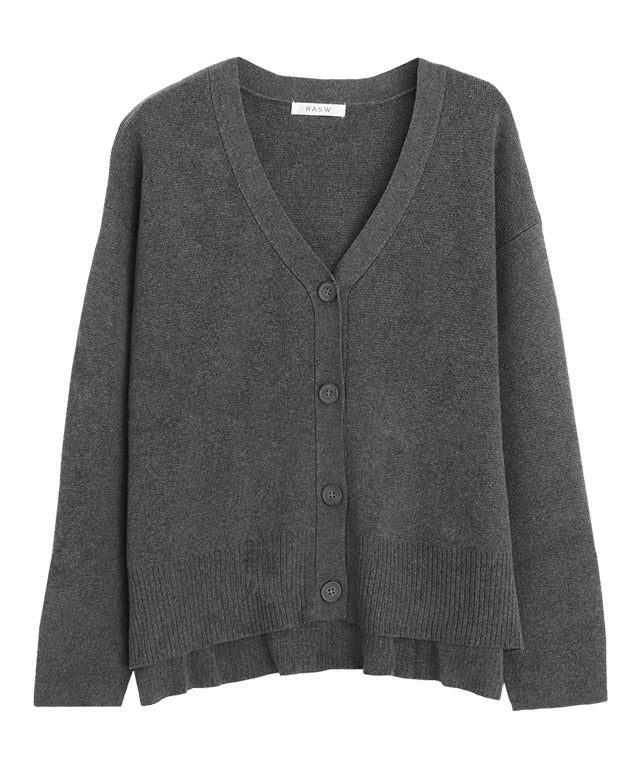 ラス RASW 綿シルクニットカーディガン
