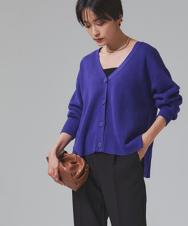 ラス RASW 綿シルクニットカーディガン