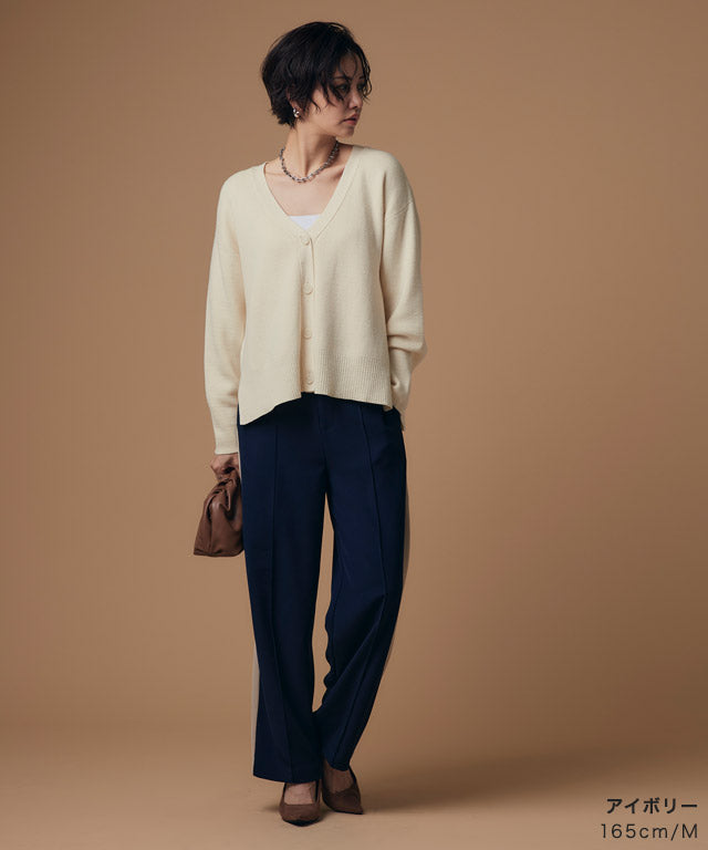 ラス RASW 綿シルクニットカーディガン