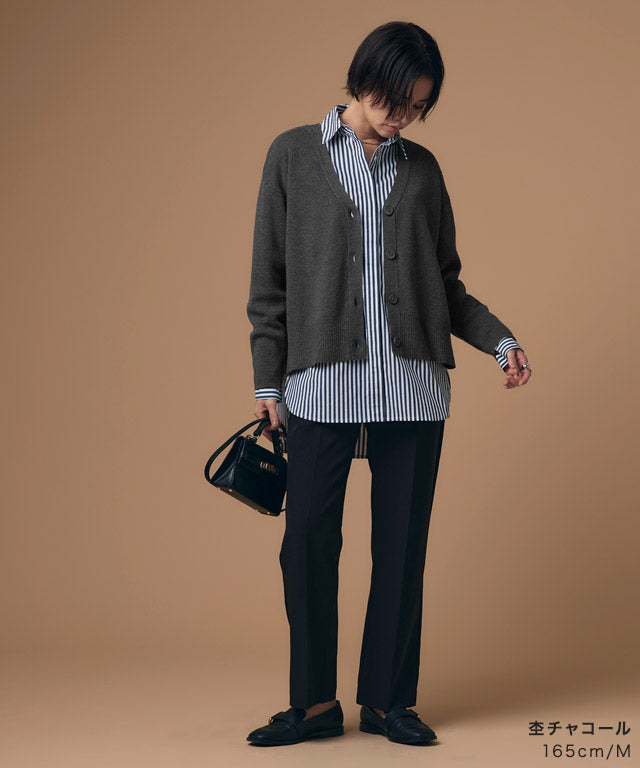 ラス RASW 綿シルクニットカーディガン