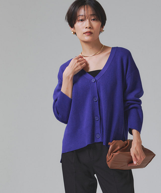 ラス RASW 綿シルクニットカーディガン