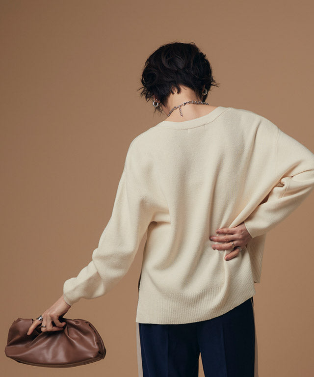 ラス RASW 綿シルクニットカーディガン