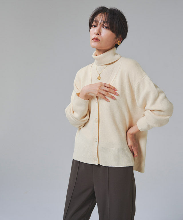 ラス RASW 綿シルクニットカーディガン