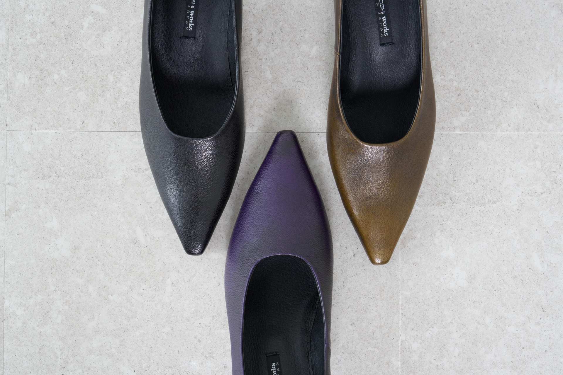 ラボ キゴシ ワークス RABOKIGOSHI works 5cmポインテッドトウプレーンパンプス （ダークパープル） ダークパープル