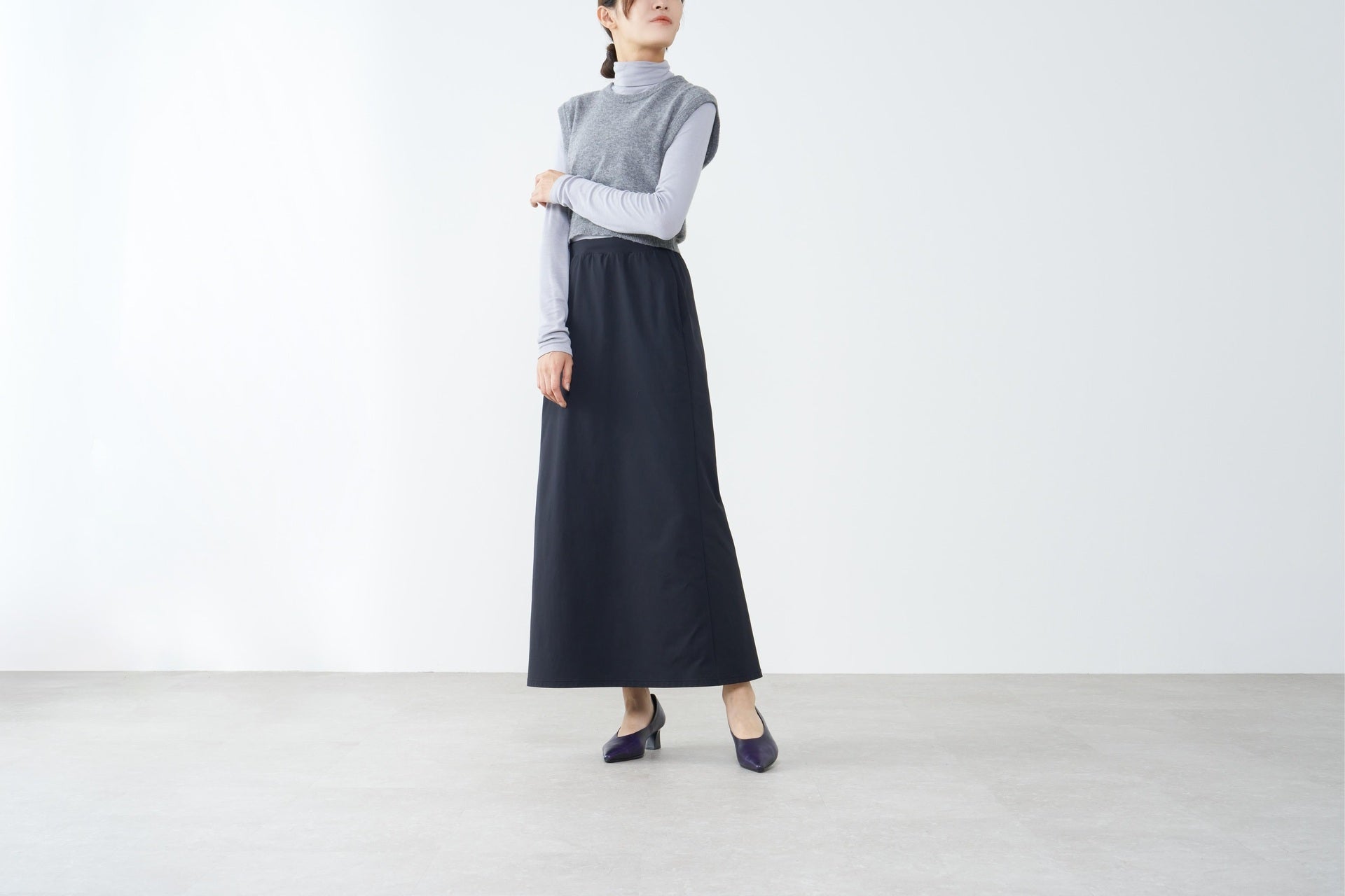 ラボ キゴシ ワークス RABOKIGOSHI works 5cmポインテッドトウプレーンパンプス （ダークパープル） ダークパープル