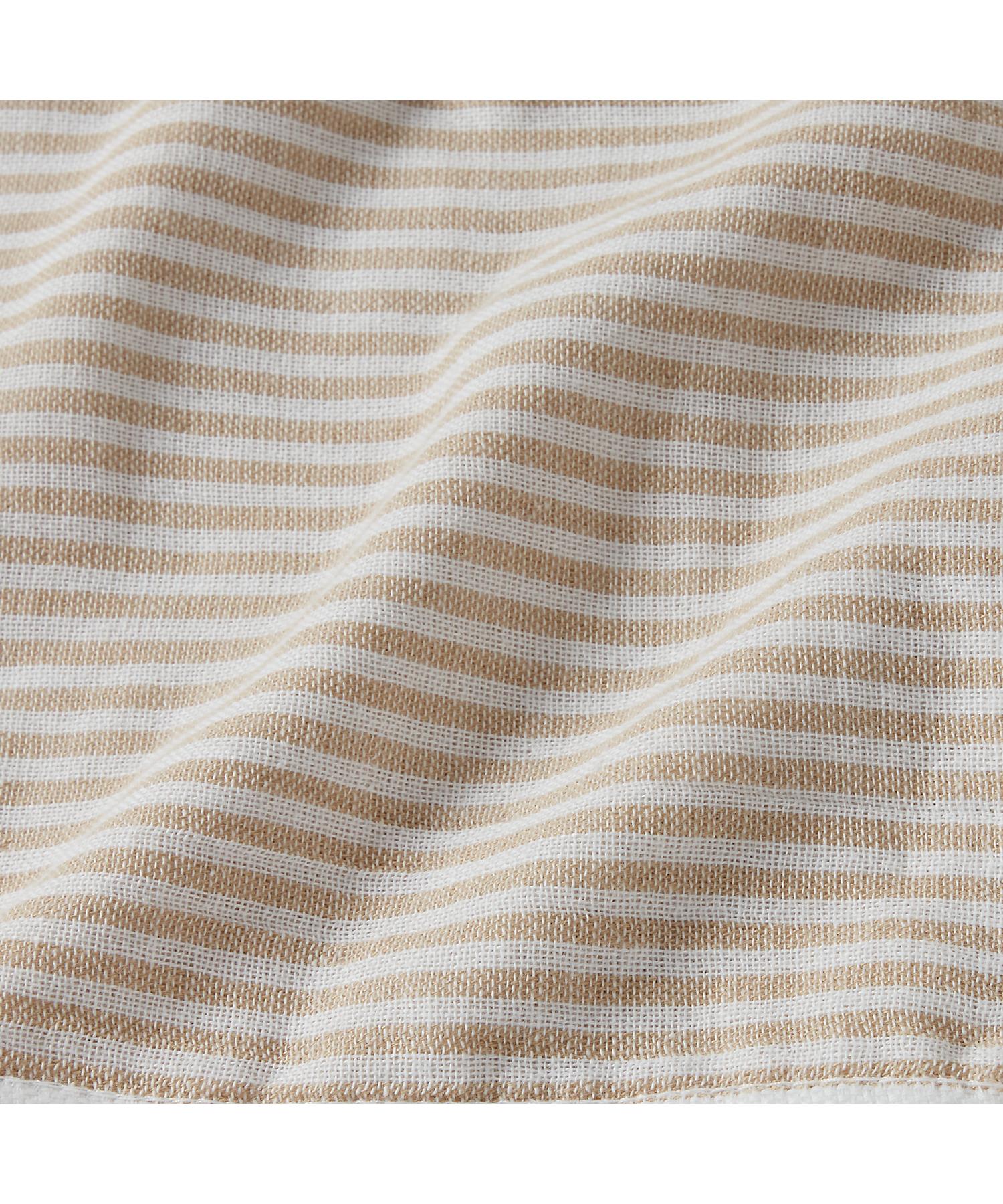 ラルフ ローレン ホーム RALPH LAUREN HOME オックスフォード ストライプ スモールシングル タオルケット （270ブラウン） 270ブラウン