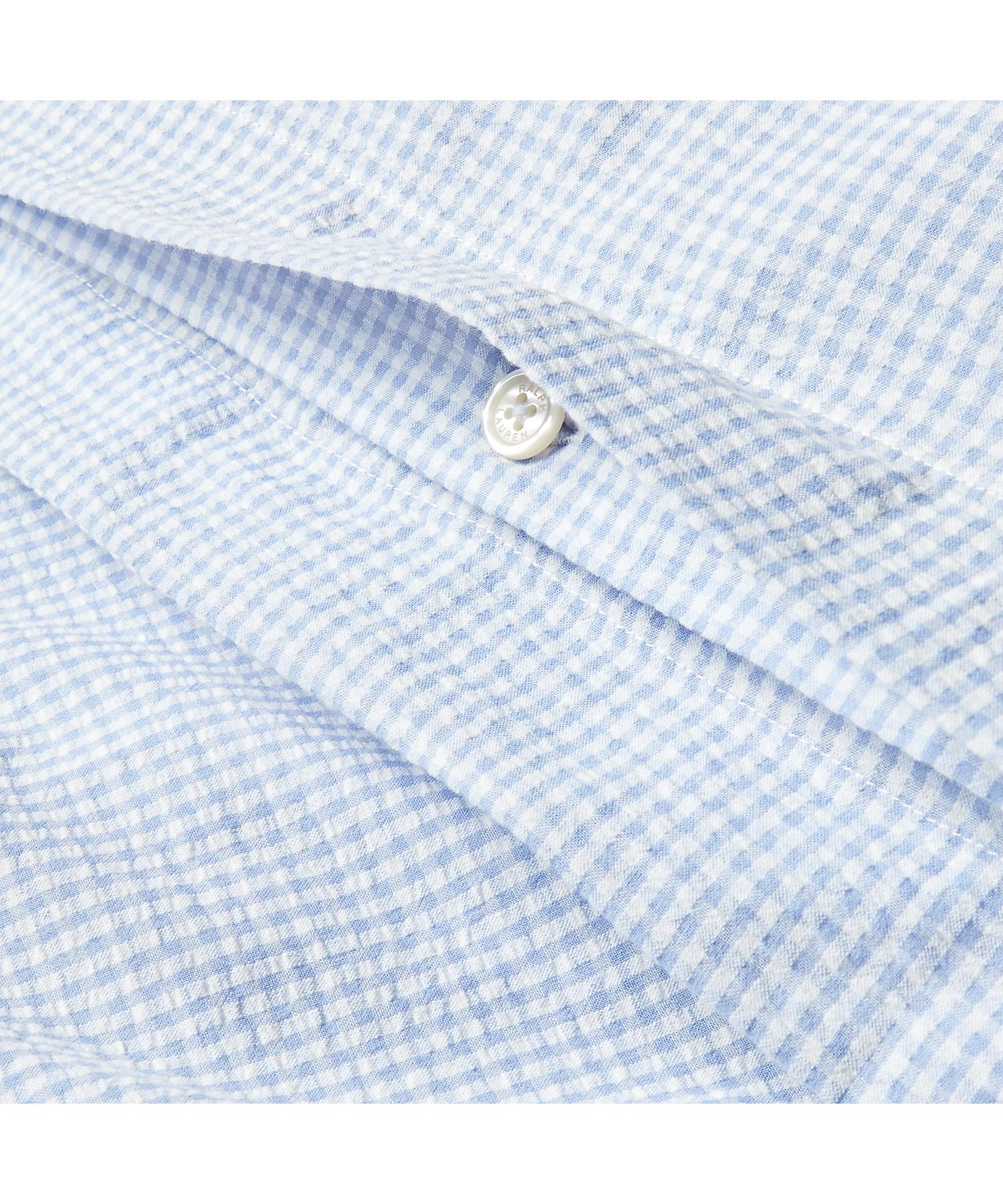 ラルフ ローレン ホーム RALPH LAUREN HOME シアサッカー ギンガム デュベ カバー/キングサイズ （400ブルー） 400ブルー