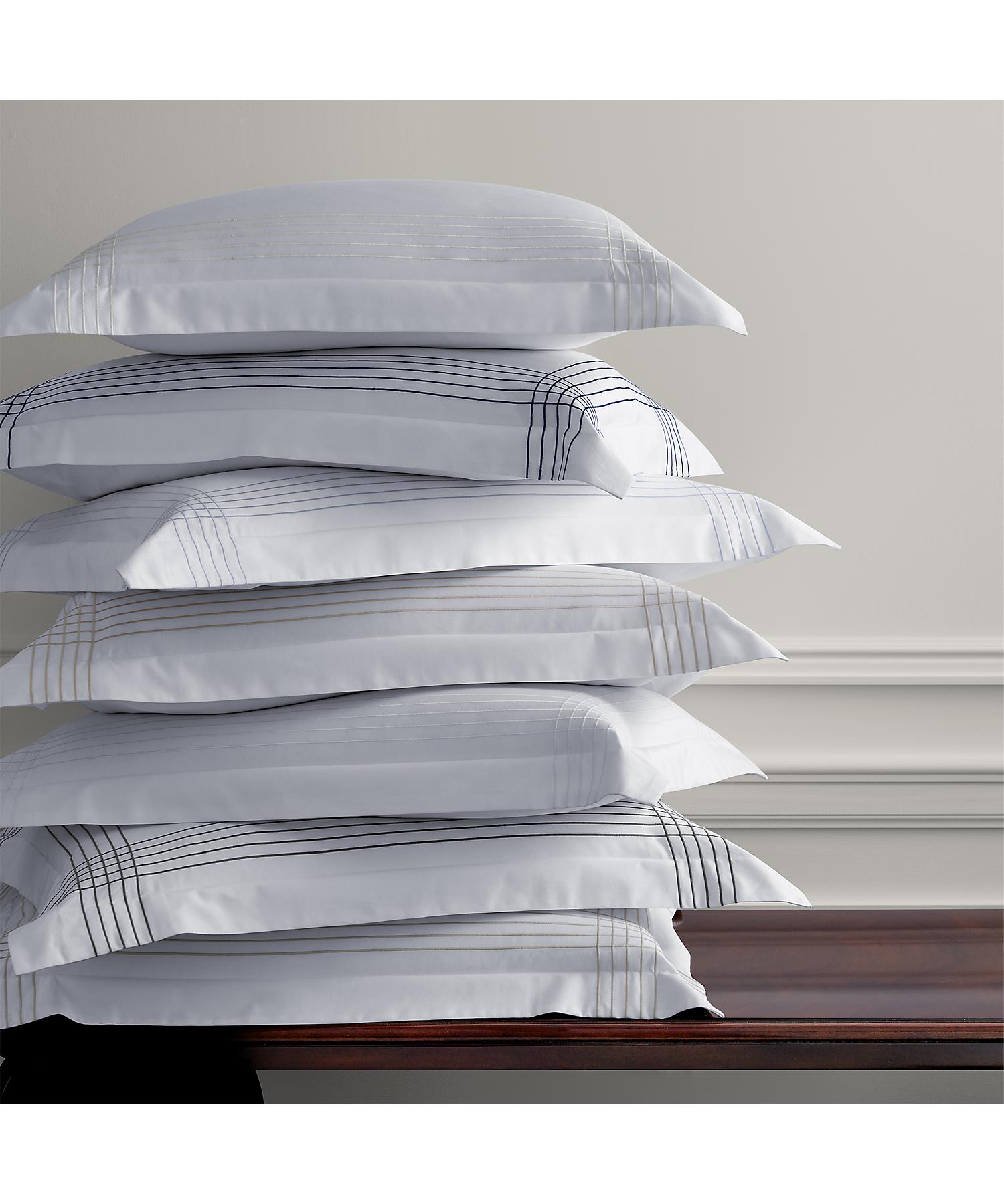 ラルフ ローレン ホーム RALPH LAUREN HOME オーガニック コットン サティーン ハンカチーフ スタンダード シャム （270ブラウン） 270ブラウン